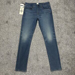 NEW Hiroshi Kato The Scissors French Terry 4-way Jeans Mens 30 Dark Indigo Denim